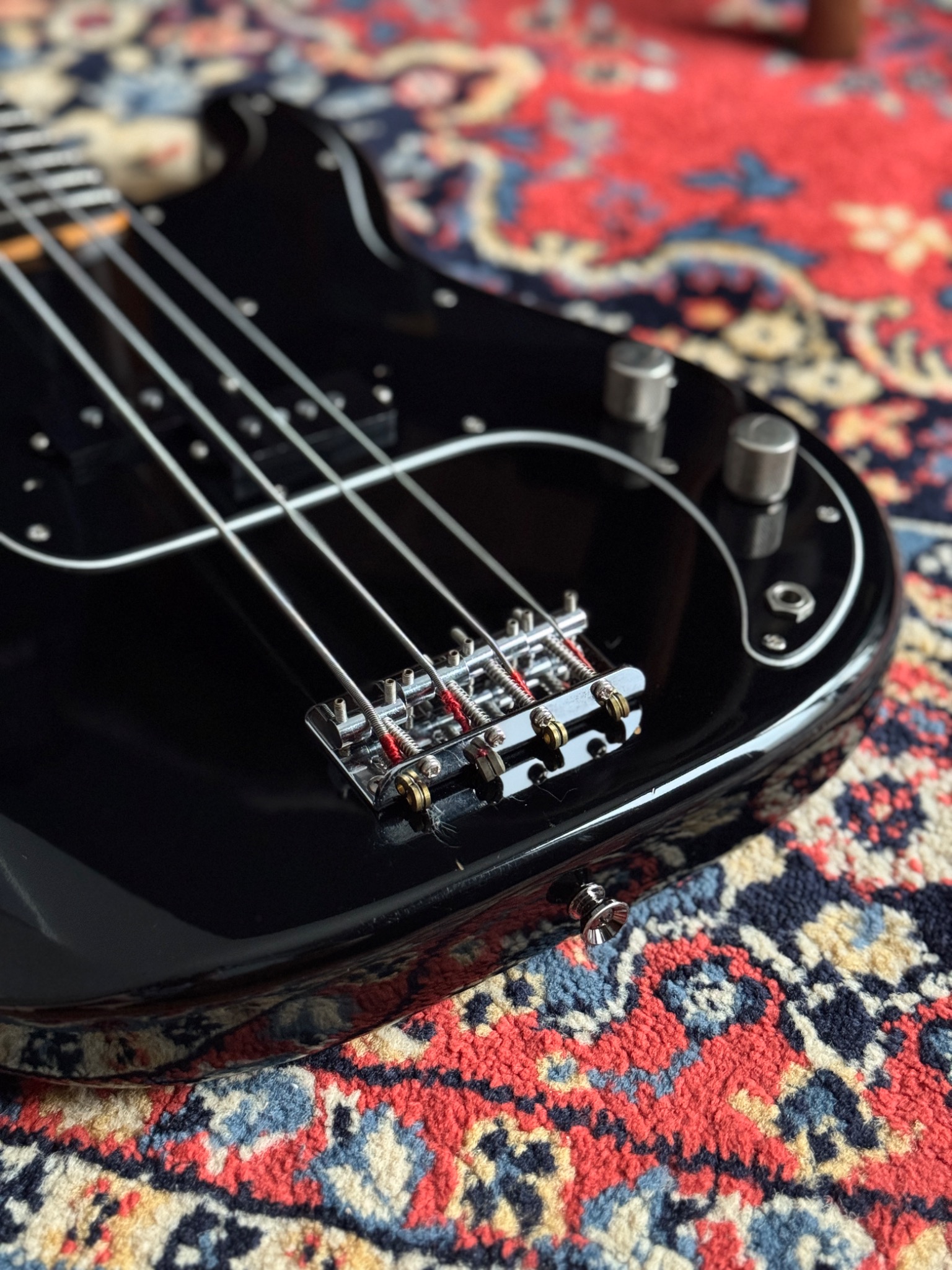 Bridge, strings and body detail