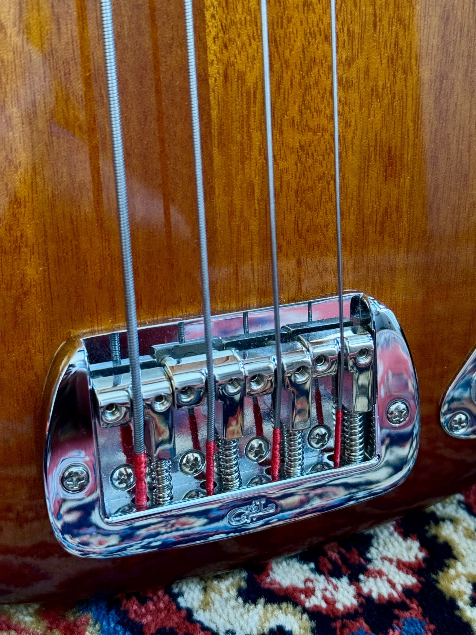 Close view of the Saddle-Lock bridge and saddles.