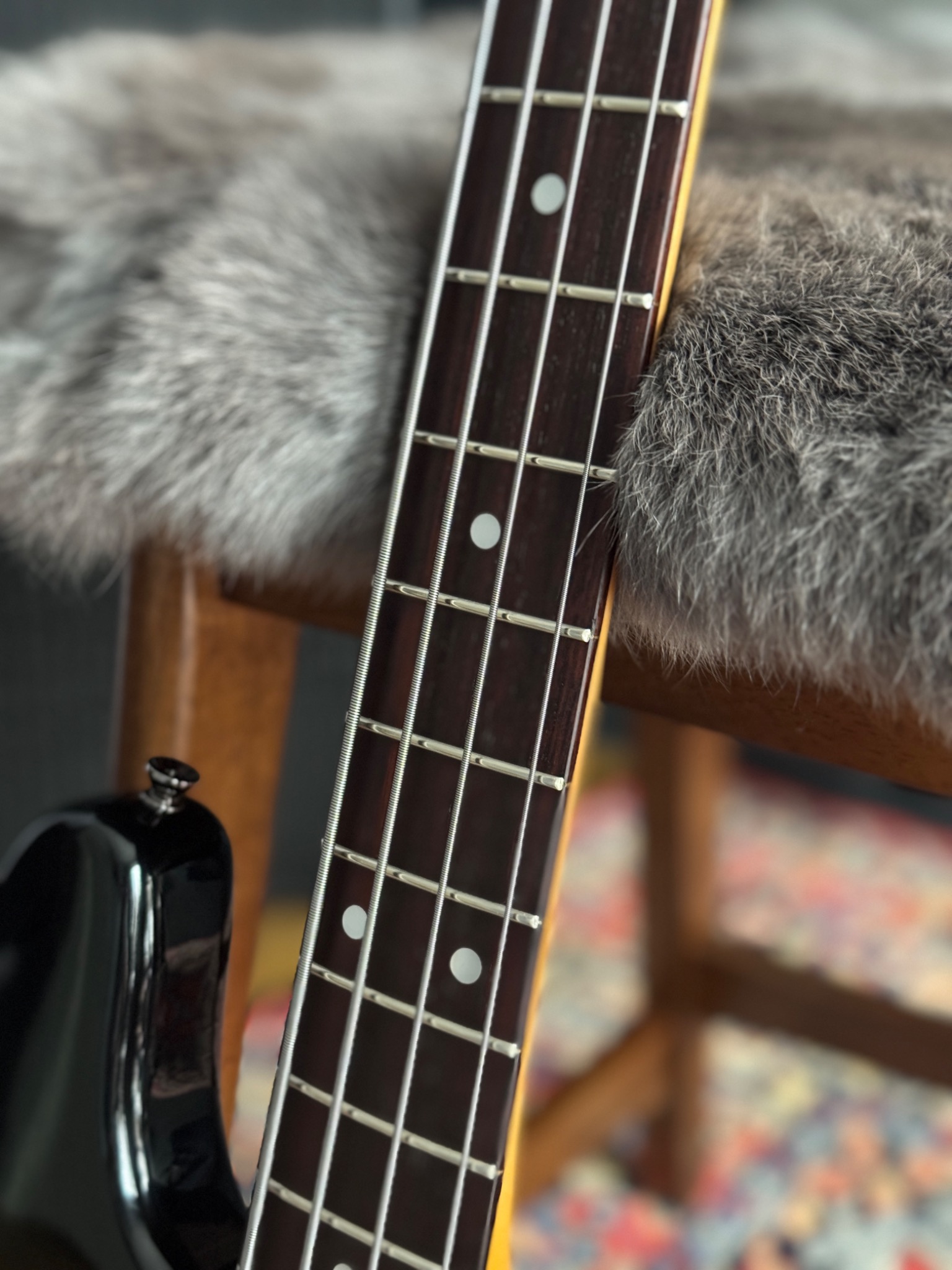 Fingerboard and binding detail