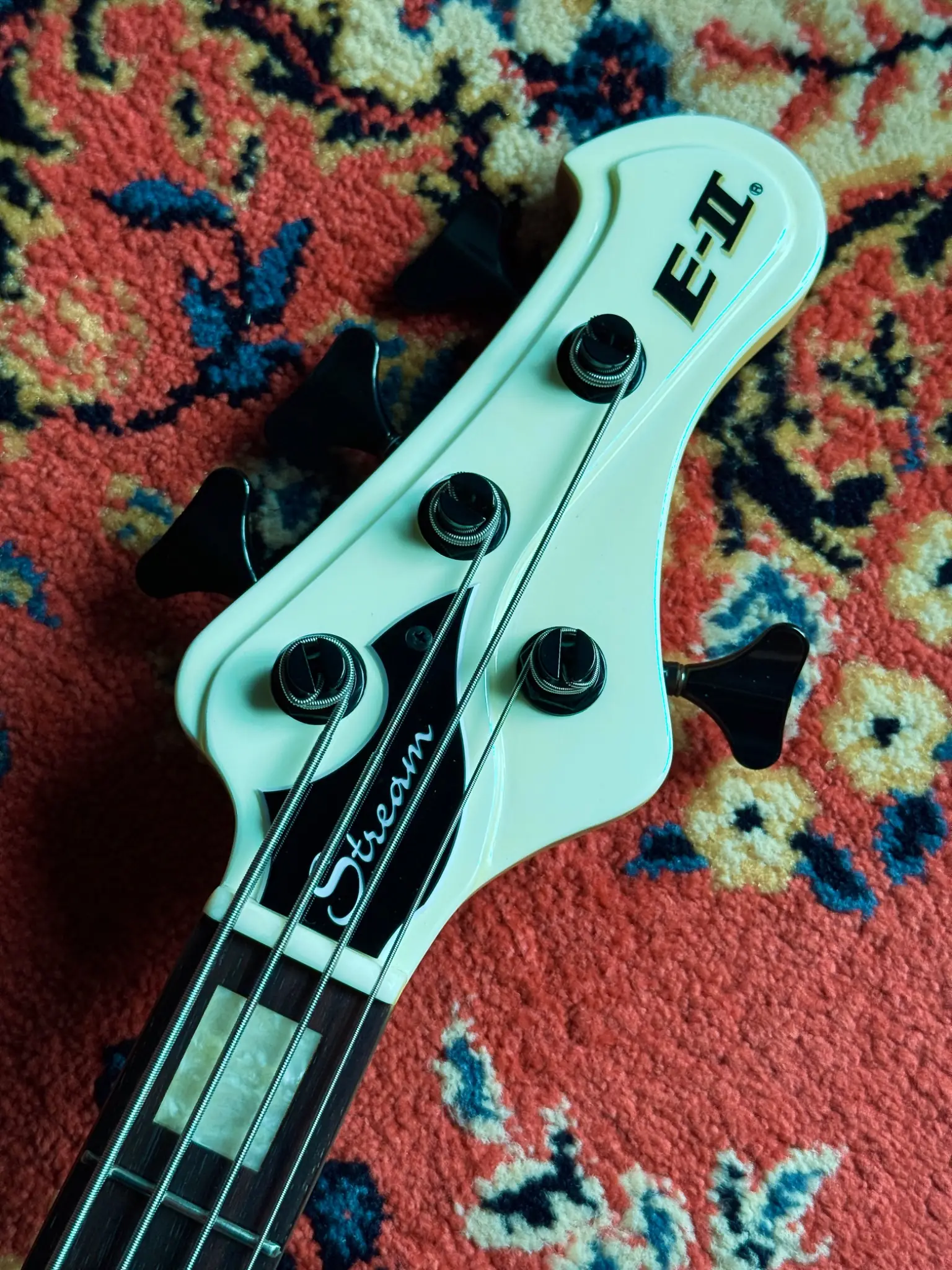 Headstock front, ESP logo and Gotoh tuners