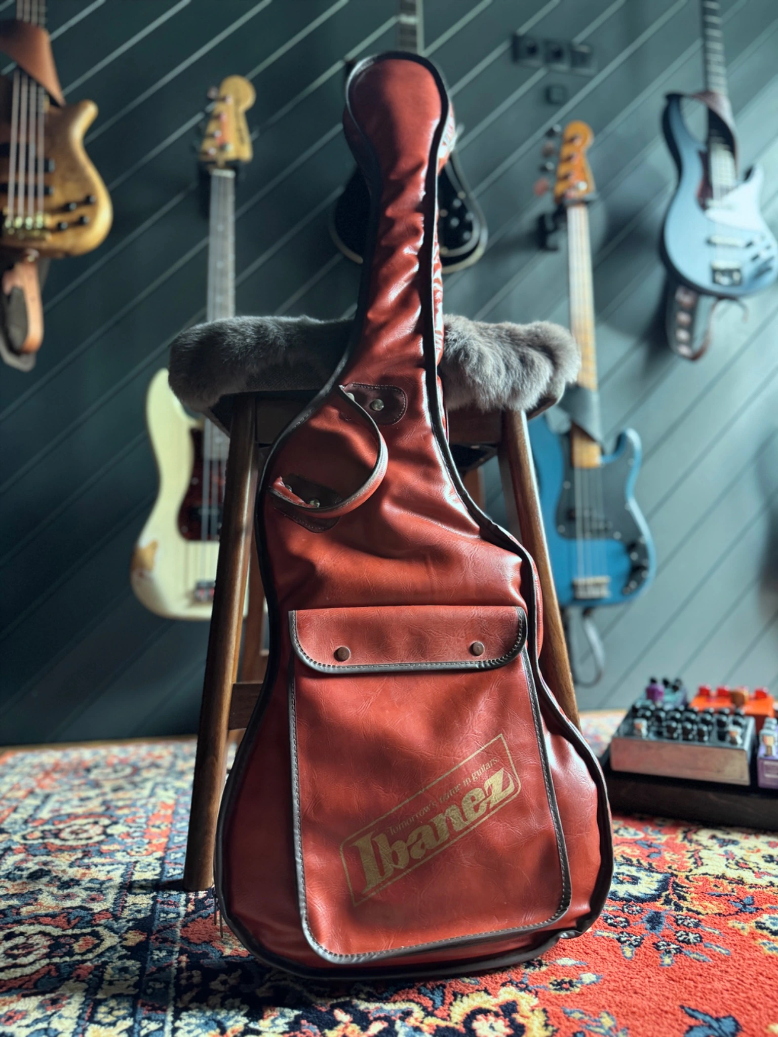 Vintage Ibanez gig bag, front