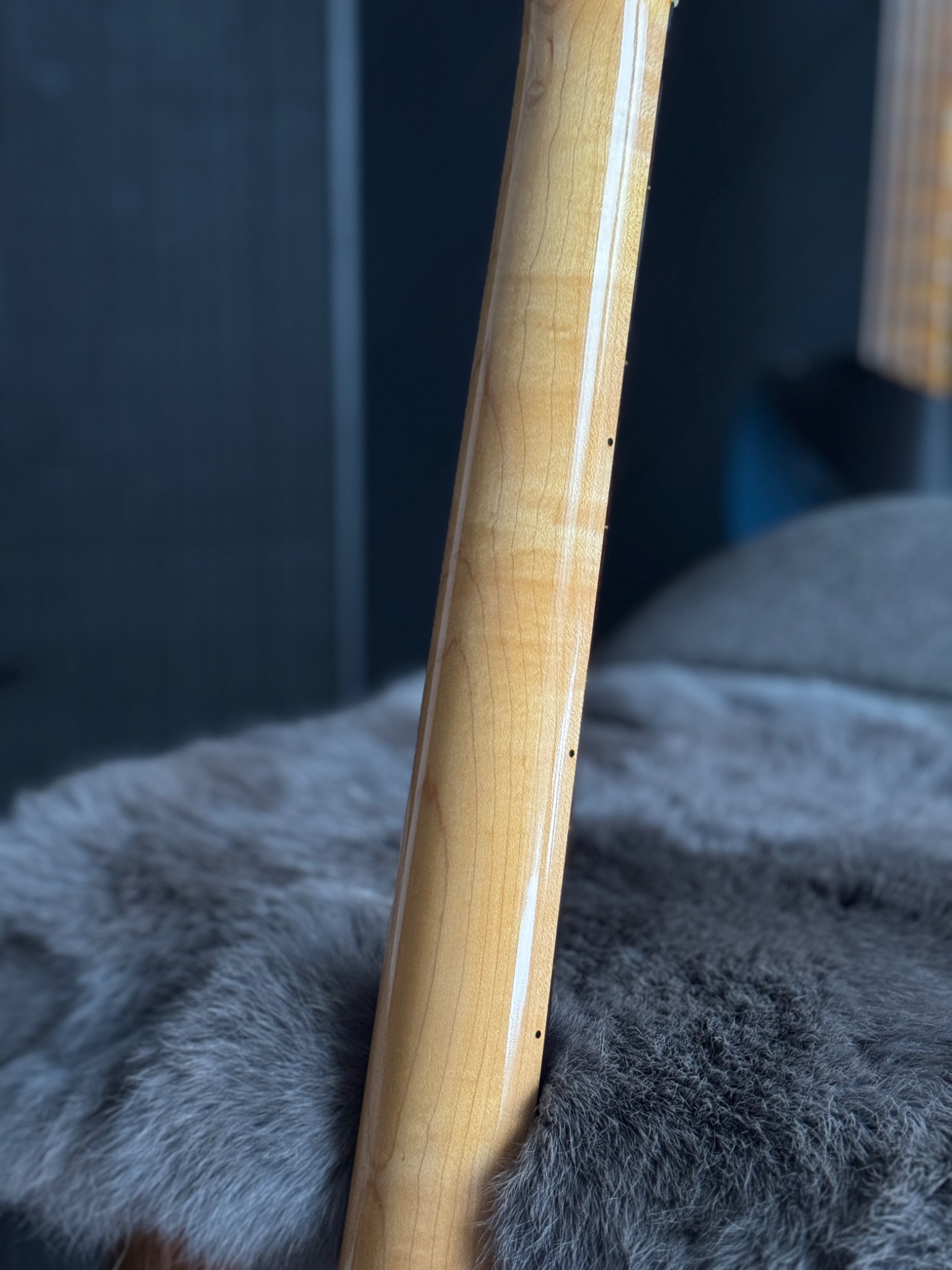 Rear of maple neck