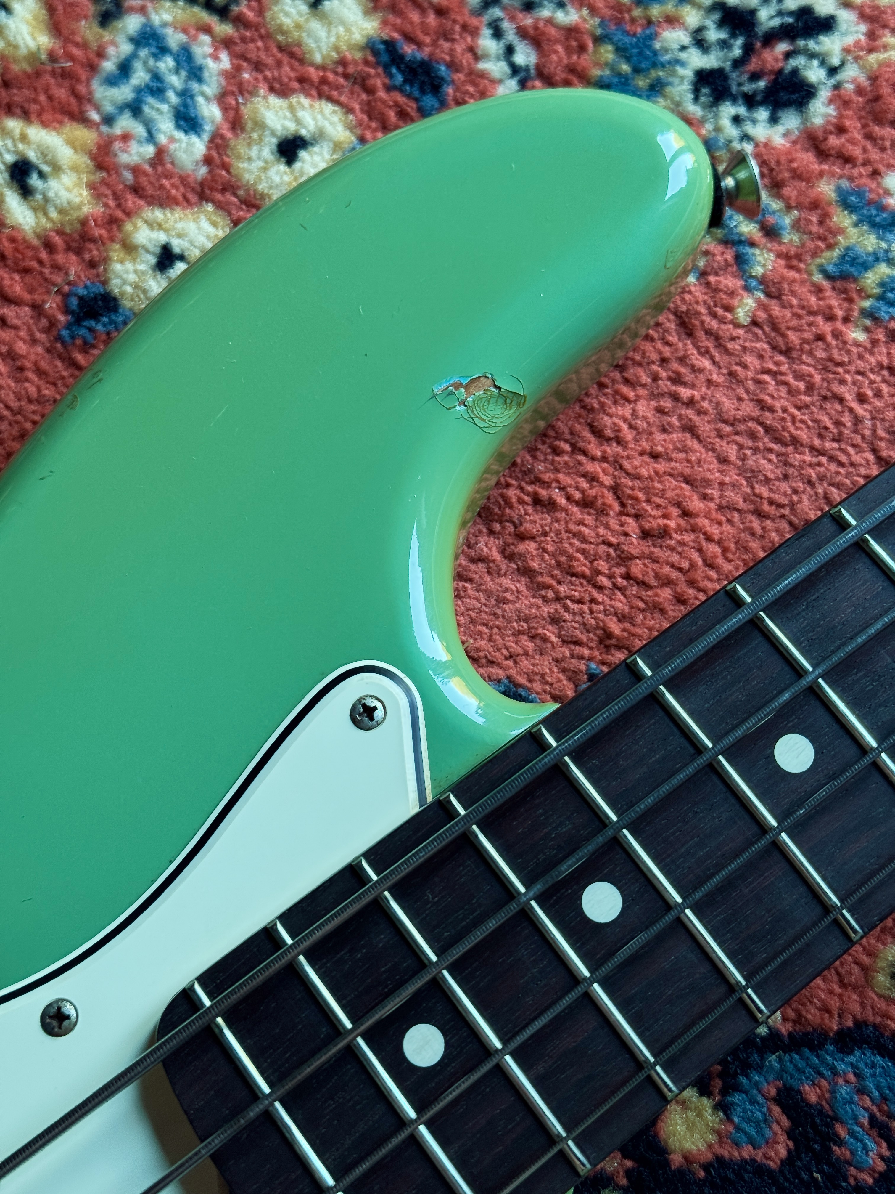 1983 Squier by Fender JV Jazz Bass — signs of life