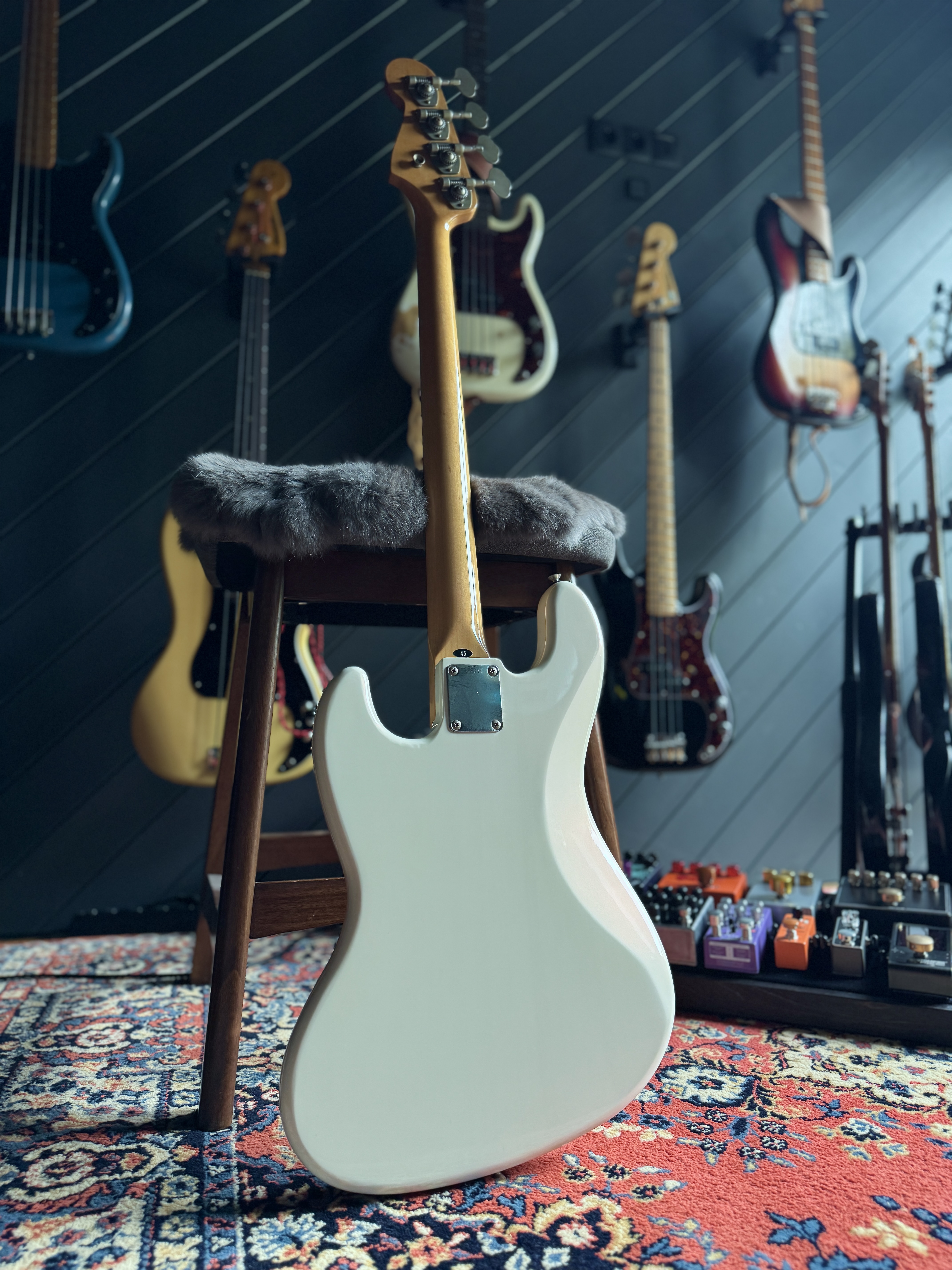 Rear view of the complete bass in the collection