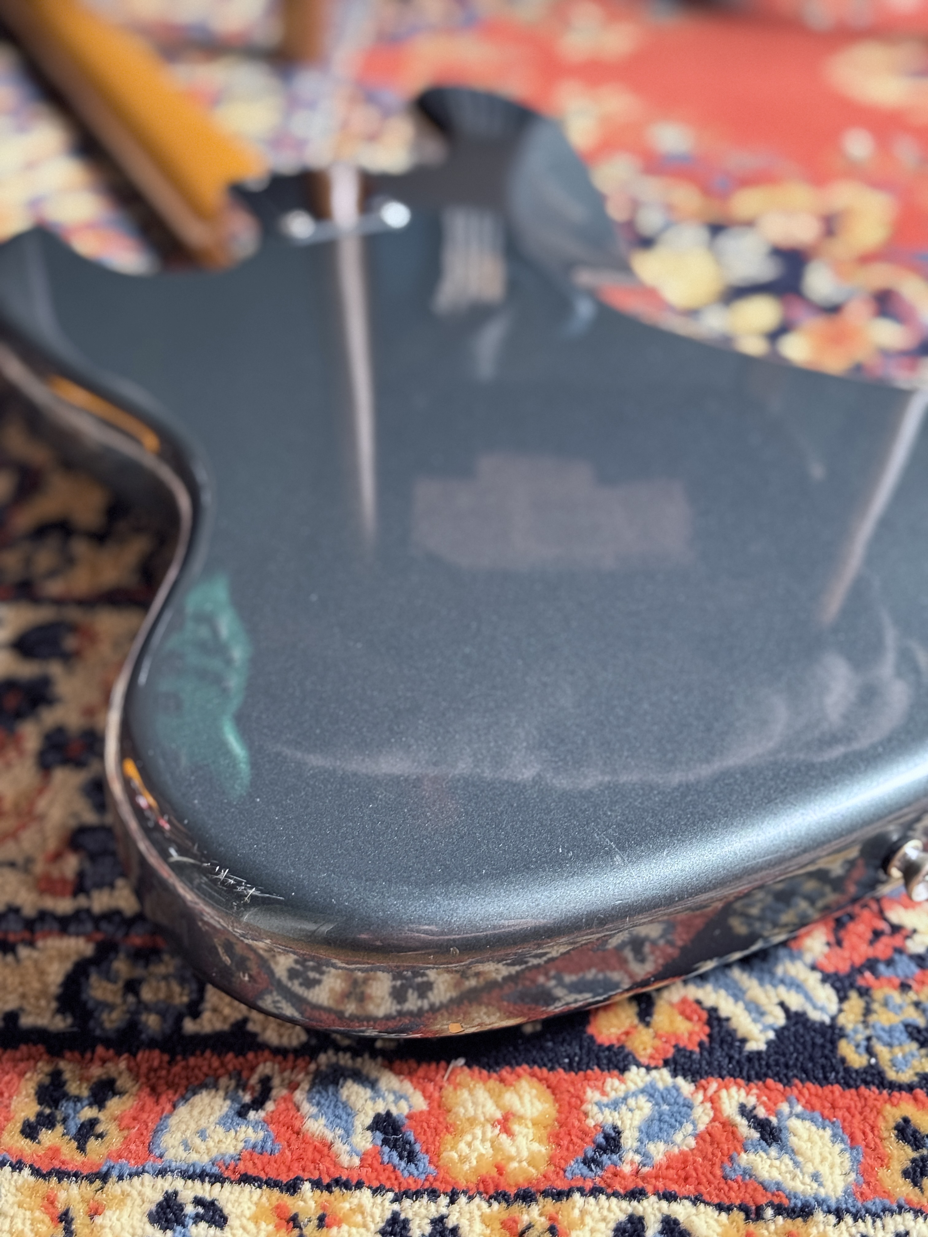 2008–2010 Fender Japan JB-62 Jazz Bass · US Gunmetal Blue — signs of life