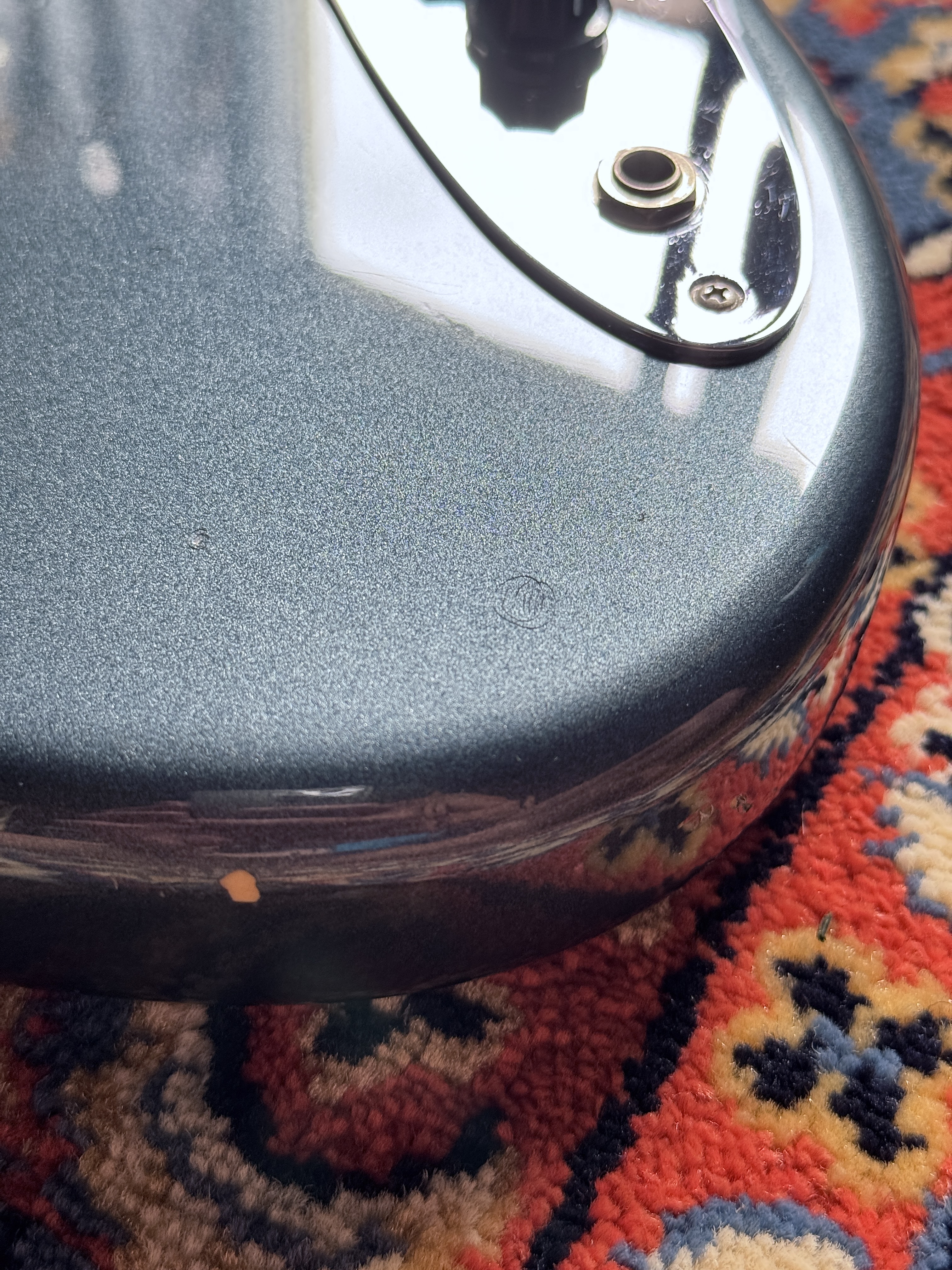 2008–2010 Fender Japan JB-62 Jazz Bass · US Gunmetal Blue — signs of life