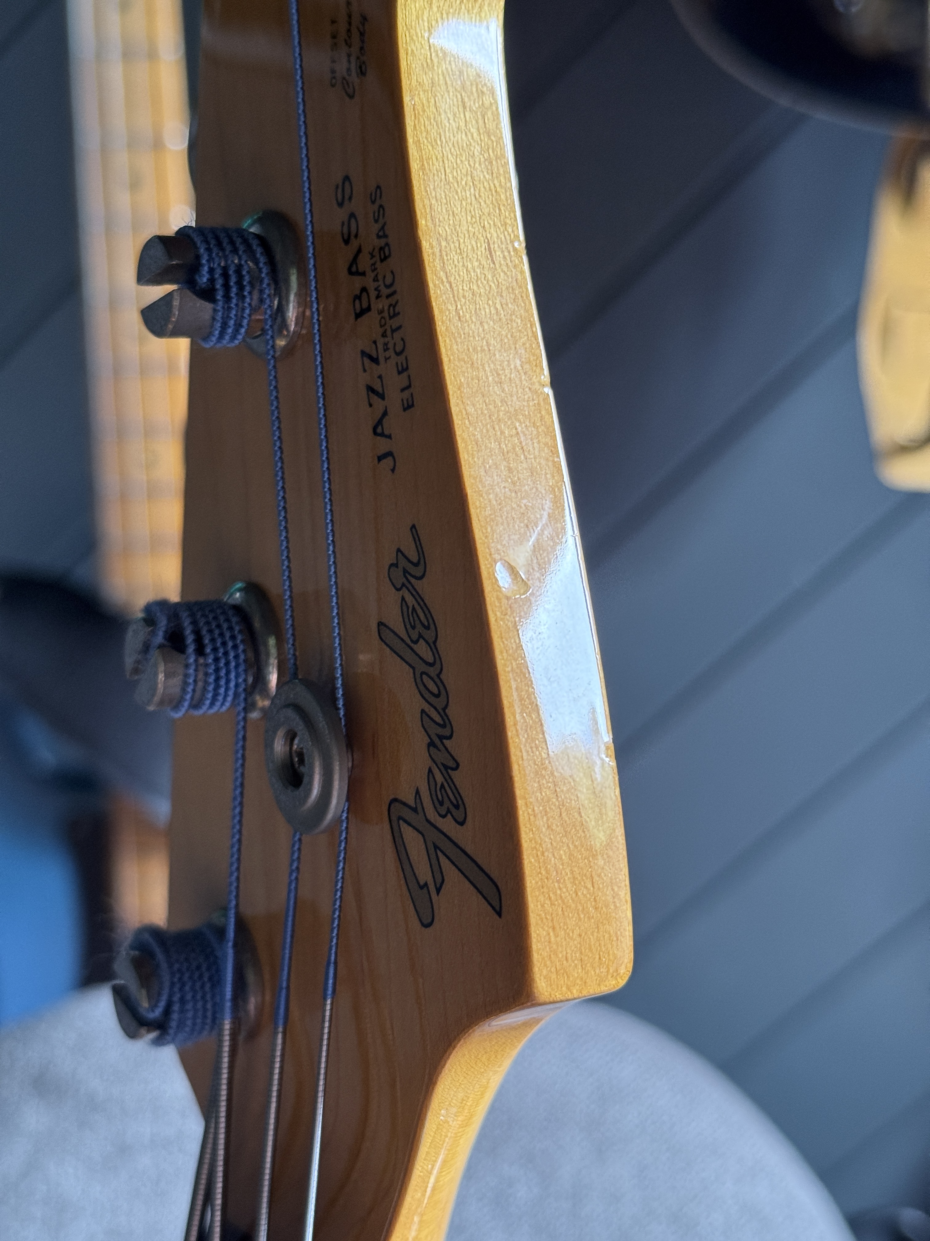 2008–2010 Fender Japan JB-62 Jazz Bass · US Gunmetal Blue — signs of life